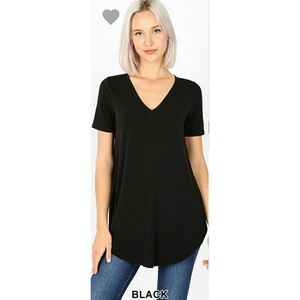 Zenana Black Tee